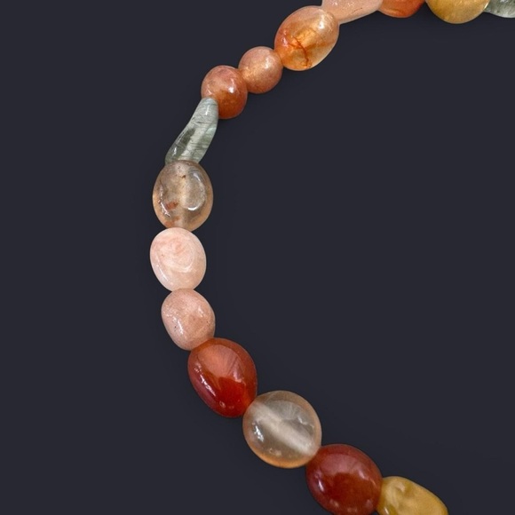 Agate Gemstone Bead Bracelet - Picture 4 of 7